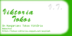 viktoria tokos business card